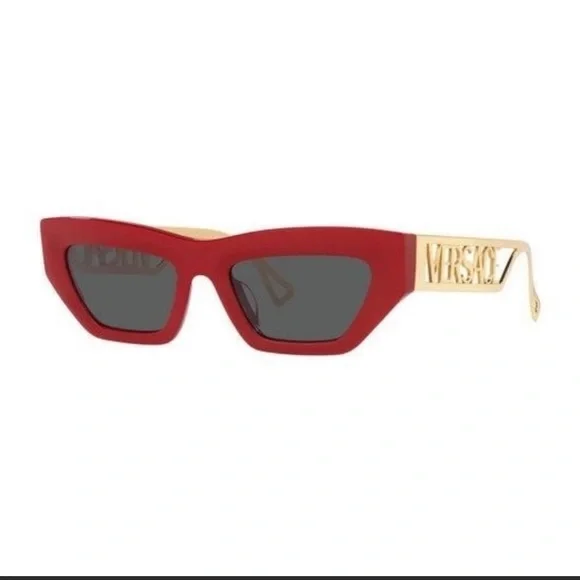 Versace | Accessories | Versace Red Sunglasses New Never 